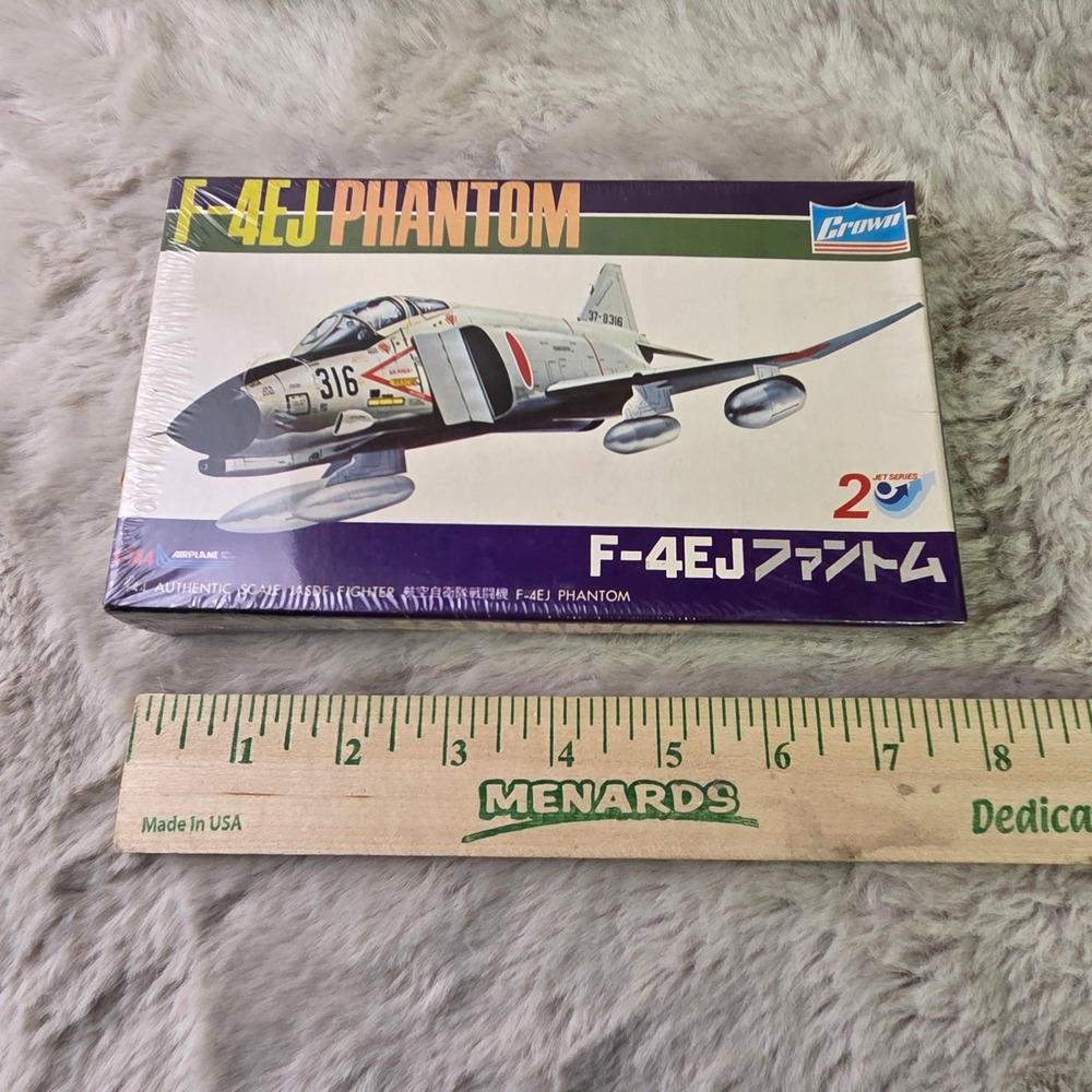 Crown F-4EJ Phantom 1/144 Scale Model Kit JASDF Fighter Jet Series No. 2 436-100 - Picture 2 of 9